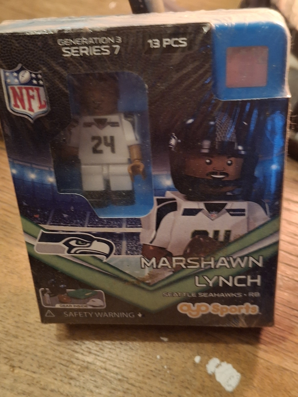 Marshawn Lynch Seattle Seahawks White Figure -